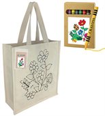 Colouring In Canvas Tote Bag