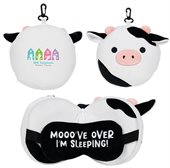 Comfort Pals Cow Pillow With Sleep Mask