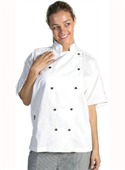 Cool Breeze Cotton Chef Jacket Short Sleeve