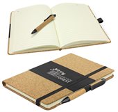 Cork Covered Notebook With Pen