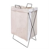 Cotton Laundry Basket & Stand