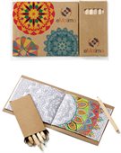 Custom Cover Adult Colouring Book & 6 Pencil Set
