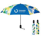 Digitally Printed Compact Auto Umbrella