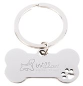 Dog Bone Keyring