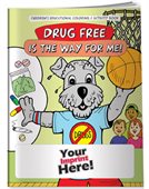 Drug Free Themed Childrens Colouring Book