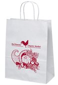 E1T Medium White Eco Shopper With Twisted Paper Handles
