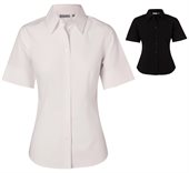 Echo Ladies Cotton/Poly Stretch Short Sleeve Shirt