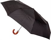 Felvi Wood Hook Handle Folding Umbrella