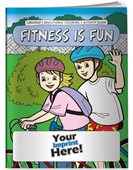 Fitness Is Fun Themed Childrens Colouring Book