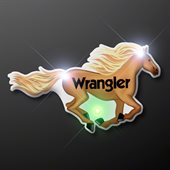 Flashing LED Horse Badge