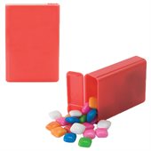 Flip Top Plastic Case Packed With Chiclets Gum
