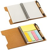 Focus Recycled Spiral Notebook with Sticky Notes & Pen