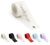 Foil Stamped Organza Ribbon