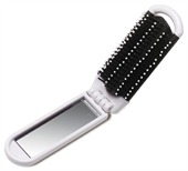 Foldable Hair Brush And Mirror