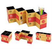 FoldiMate Four-panel Foldable Pen Holder