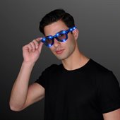 Fun Blue LED Party Glasses