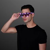 Fun Purple LED Party Glasses