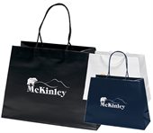 G1D Large Matte Boutique Bag With Macrame Handles