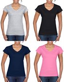 Gildan Softstyle Ladies V Neck T-Shirt