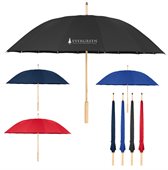 Glide rPET Canopy & Bamboo Handle Umbrella