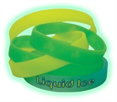 Glow in the Dark Printed Silicone Wristbands