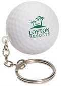 Golf Ball Stress Reliever Keyring