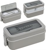 Graze 3-Compartment Stackable Lunch Box with Utensils