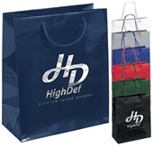 H1D Large Gloss Boutique Bag With Macrame Handles