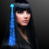 Hair Clip Extensions With Blue Light