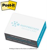 Half Post-it® 3" x 4" Rectangular Cube