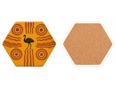 Hexagonal Shaped Ceramic Coaster