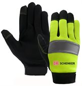 Hi Viz Touchscreen Mechanics Gloves