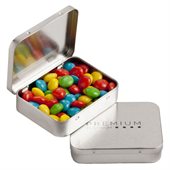 Hinged Rectangular Tin With 65gm Of Chewy Fruits