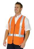 HiVis Day And Night Cross Back Cotton Safety Vest