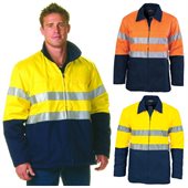 HiVis Two Tone Protector Drill Jacket With Reflective Tape