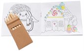Holiday Theme Kids Colouring Book & 6 Pencil Set