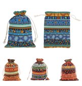Homestead Linen Burlap Drawstring Gift Bag