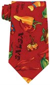 Hot And Spicy Salsa Polyester Tie