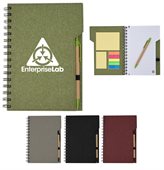 Houlton Spiral Notebook Pen With Sticky Notes
