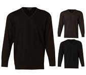 Jayden Mens V Neck Merino Wool Jumper