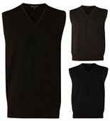 Jayden Mens V Neck Merino Wool V-Neck Vest