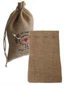 Jute Drawstring Pouch Large
