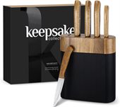 Keepsake 5 Piece Noir Knife Block Set