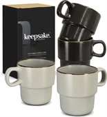 Keepsake Rustic Stackable Coffee Cup Gift Set