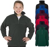 Kids Custom Half Zip Polar Fleece Top
