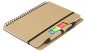 Kraft A5 Notepad With Notes & Flags