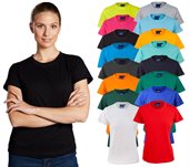 Ladies Combed Cotton Semi Fitted Tee Shirt