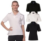 Ladies Cotton Contrast Piping Polo