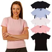 Ladies Cotton Stretch Fitted Tee