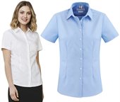Ladies Uptown Short Sleeve Cotton Shirt